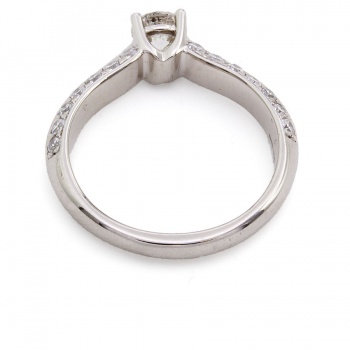 Platinum Diamond 1.02ct Ring size L